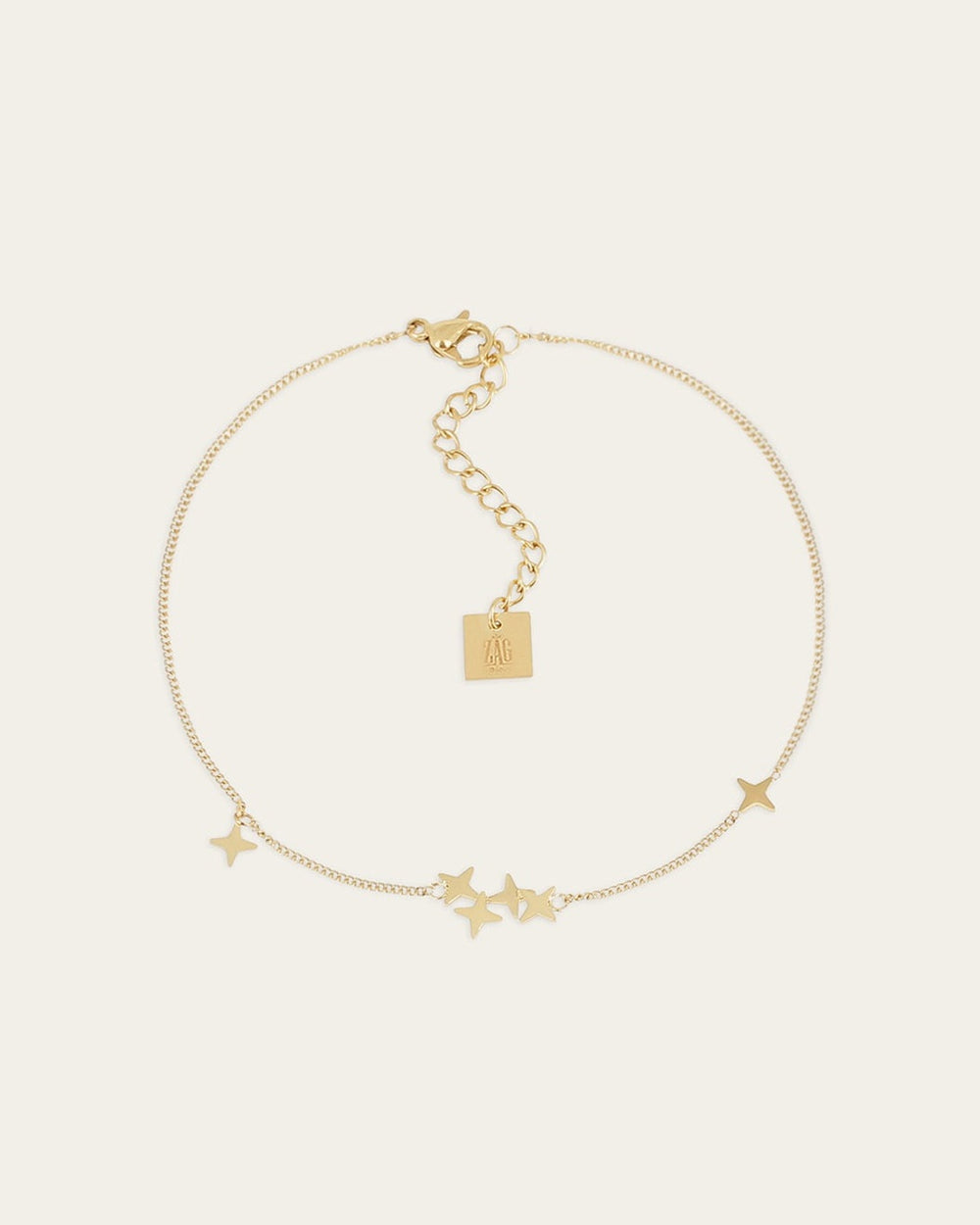 Massimo Anklet (Gold-plated steel)