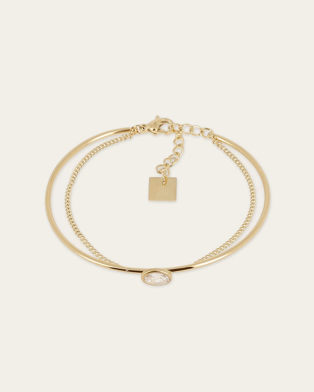 Bracelet Jonc Ricci (Acier doré)
