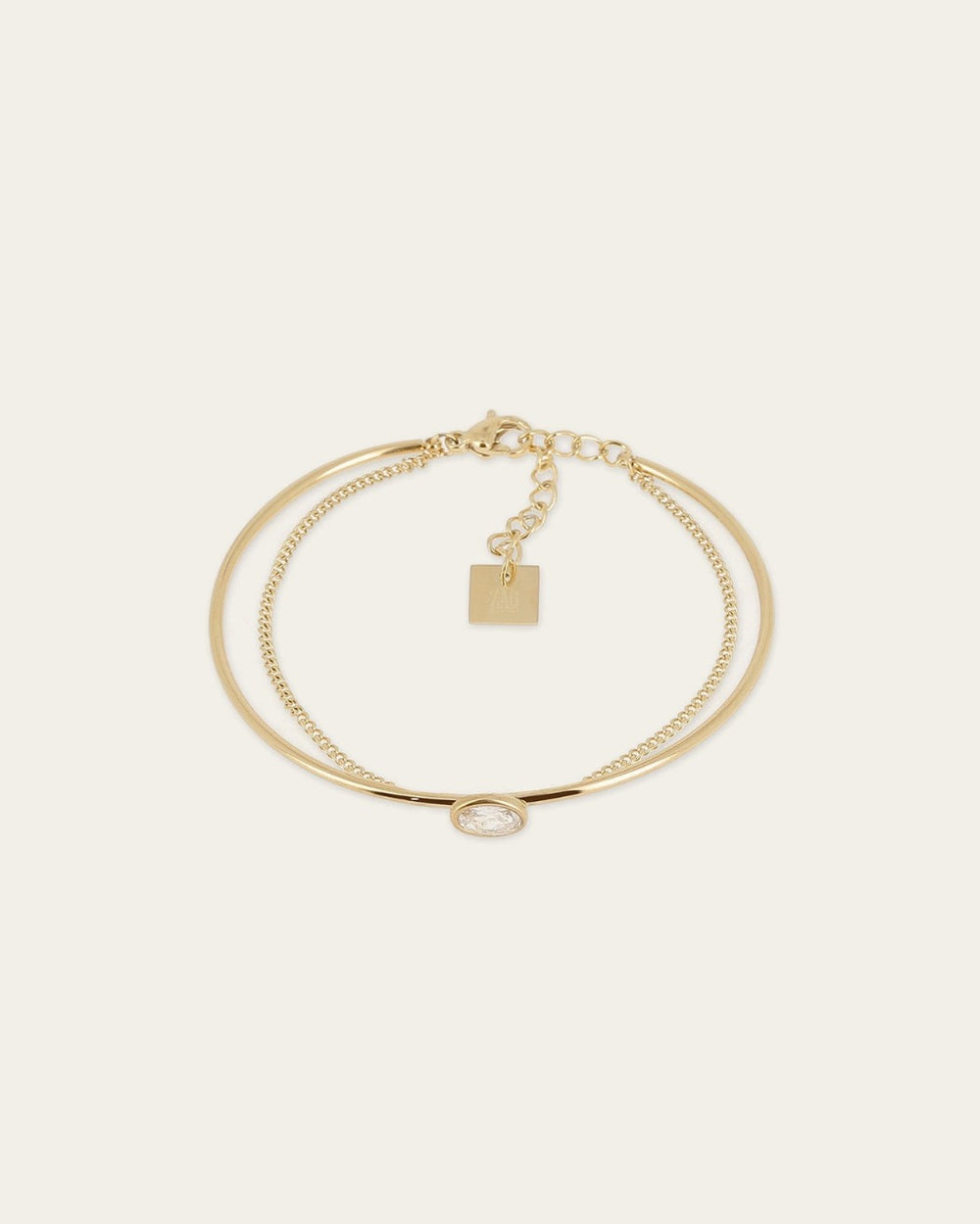 Bracelet Jonc Ricci (Acier doré)