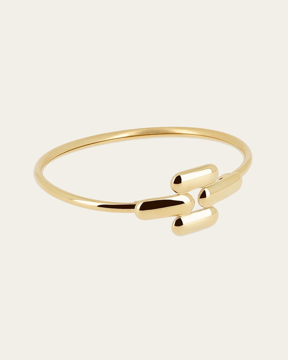 Bracelet Jonc Runica (Acier doré)