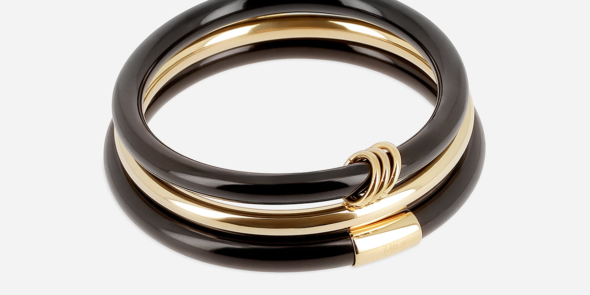 Jonc Ayana (Acier doré)