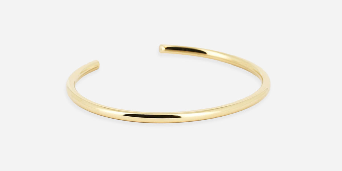 Bracelet Jonc San (Acier doré)