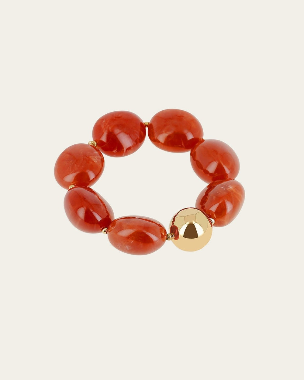 Bracelet Galet (Acier doré)