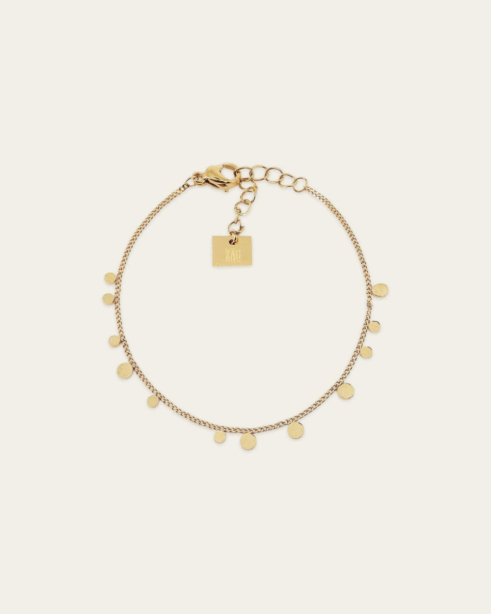 Bracelet mini Confettis (Acier doré)