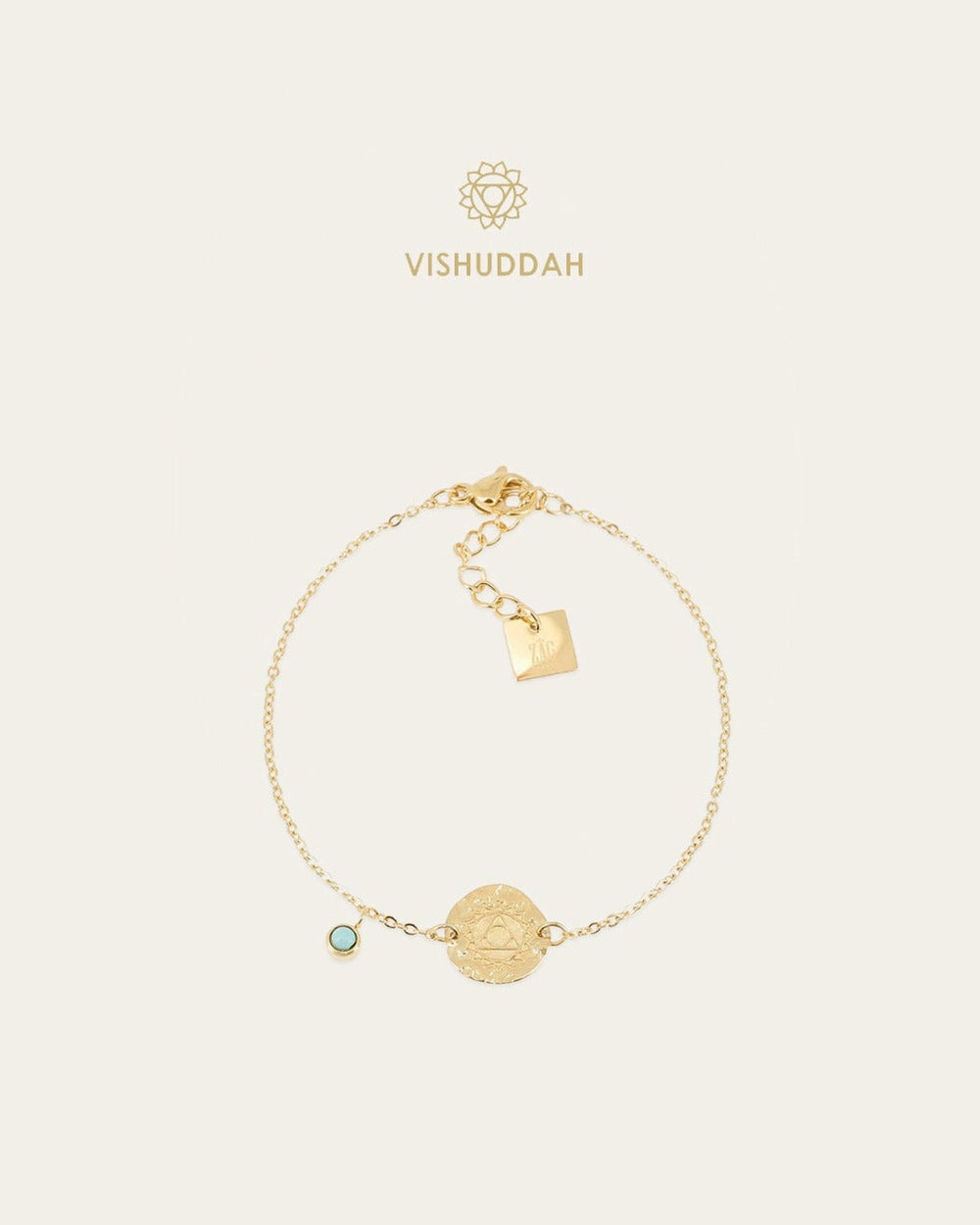 Bracelet Vishuddah (Acier doré)