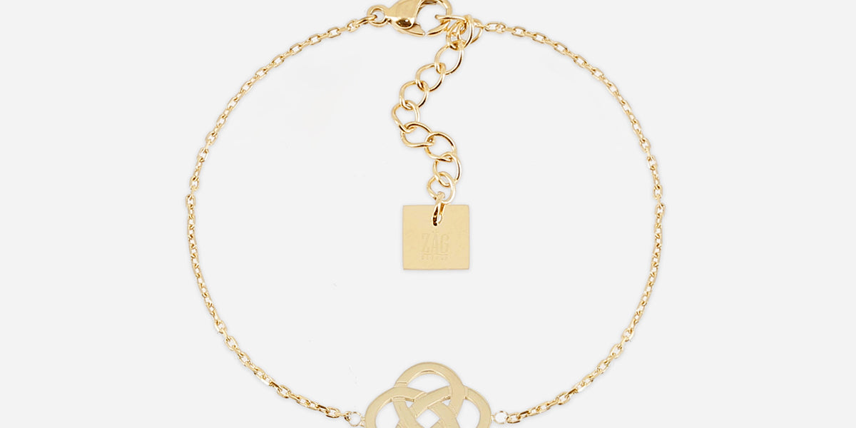 Bracelet Infini (Acier doré) – Zag Bijoux