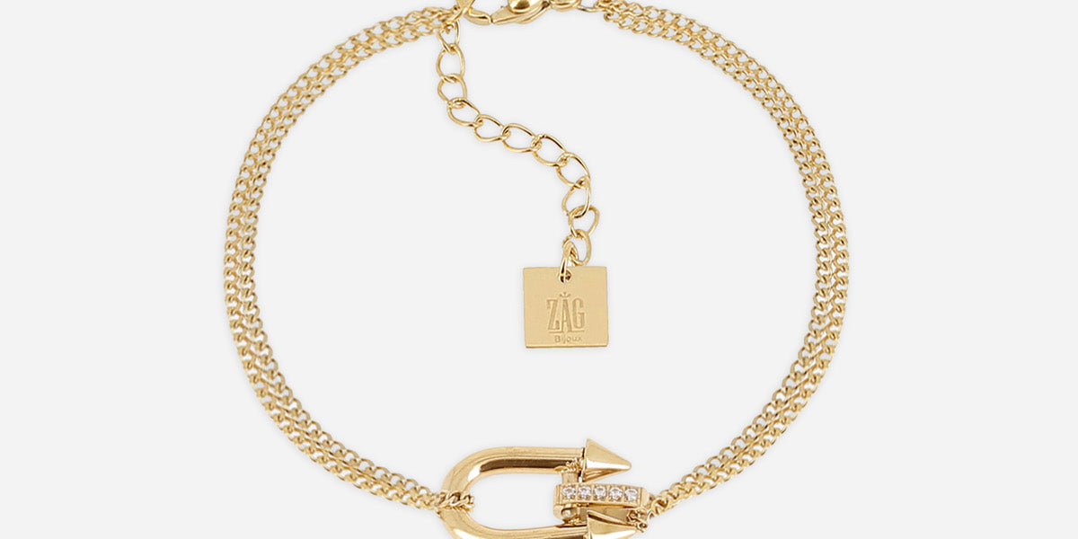 Bracelet Aurova (Acier doré)