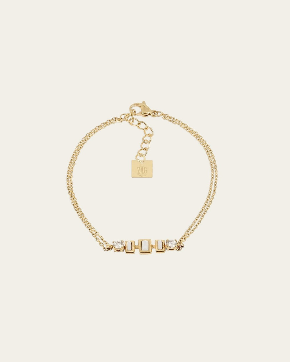 Bracelet Anémone (Acier doré)