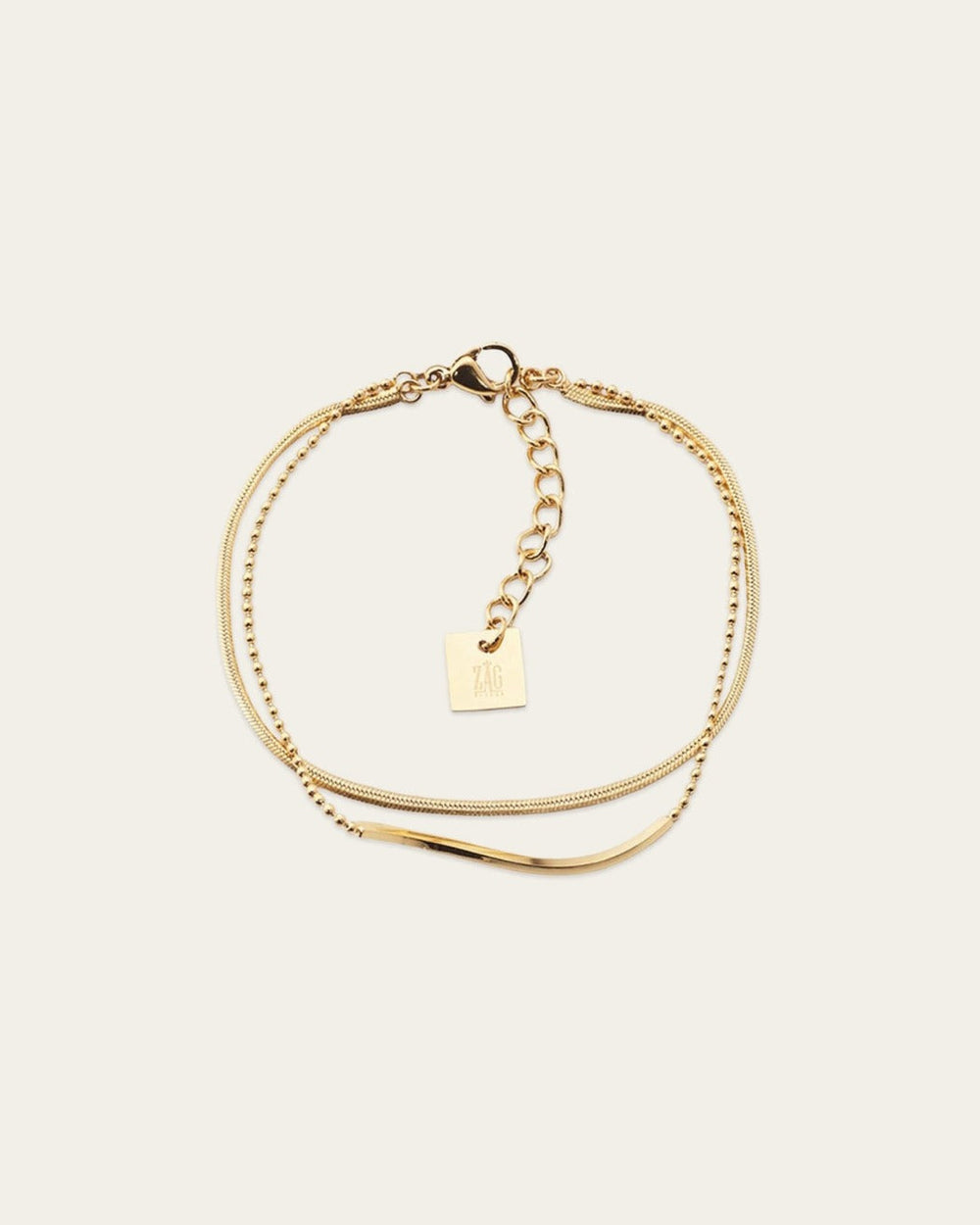 Bracelet Neusis (Acier doré)