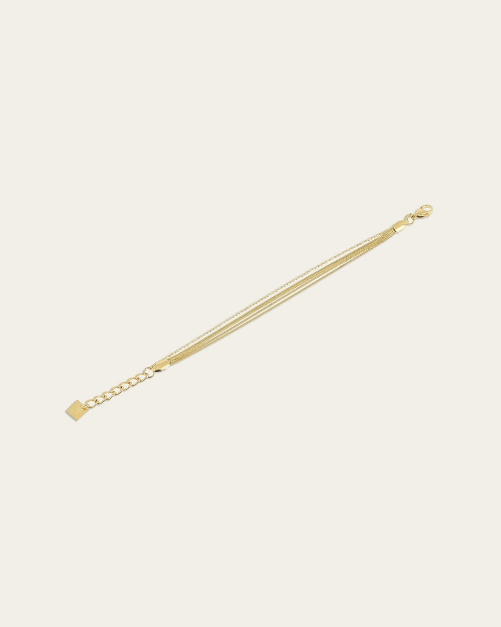 Bracelet Pluriel (Acier doré)