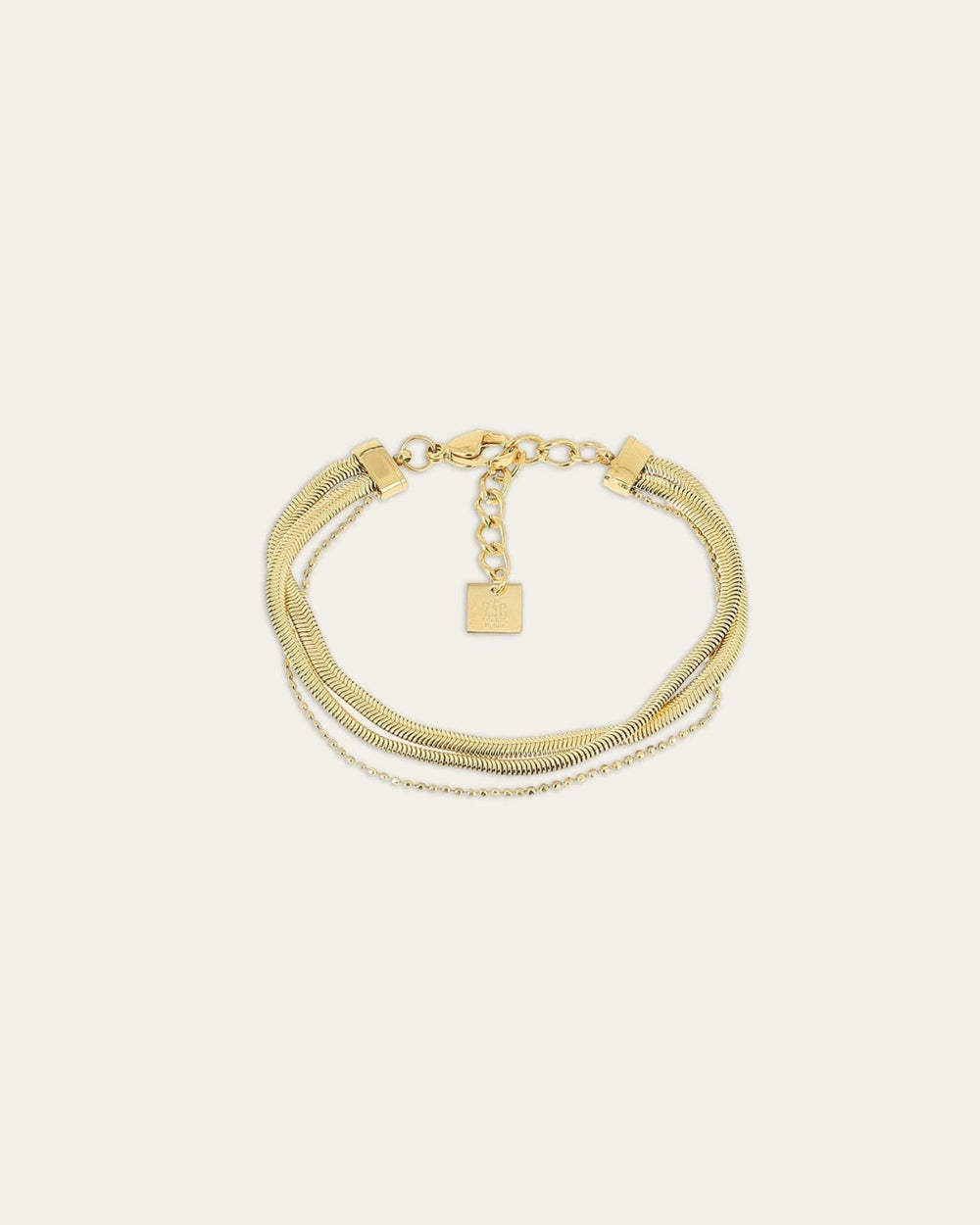 Bracelet Tressé (Acier doré)