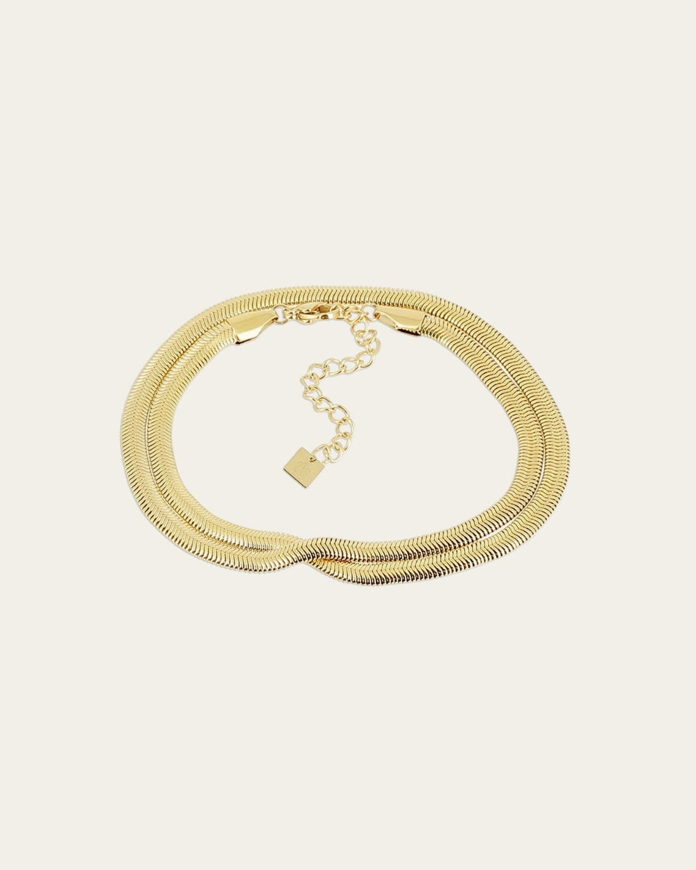 Bracelet multi Anubis (Acier doré)