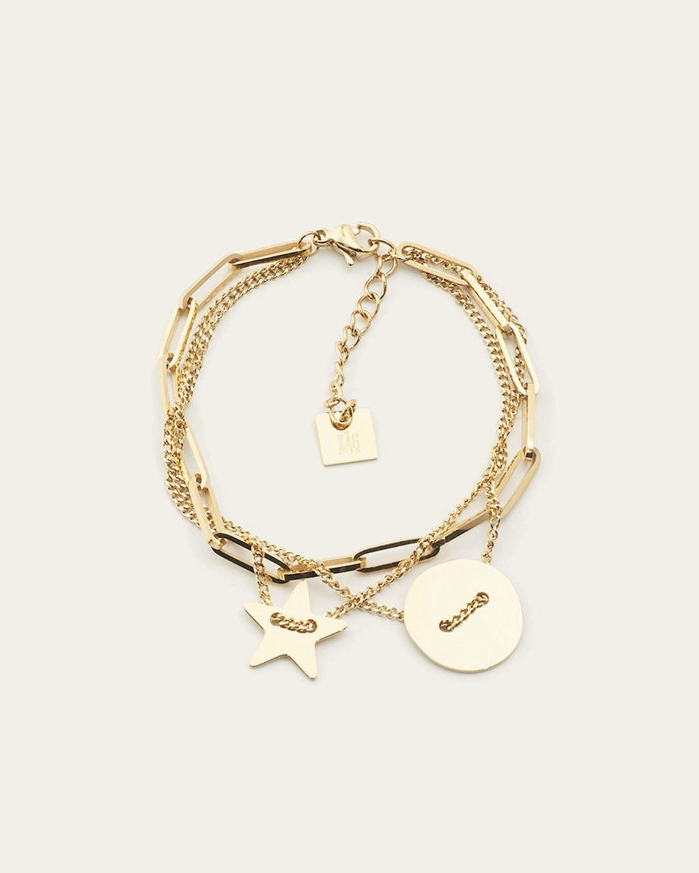 Bracelet Star (Acier doré)