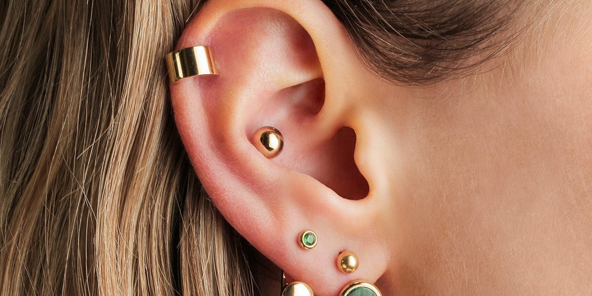 ZAG BIJOUX - PIERCING TASMANIE - Acier doré main image 1