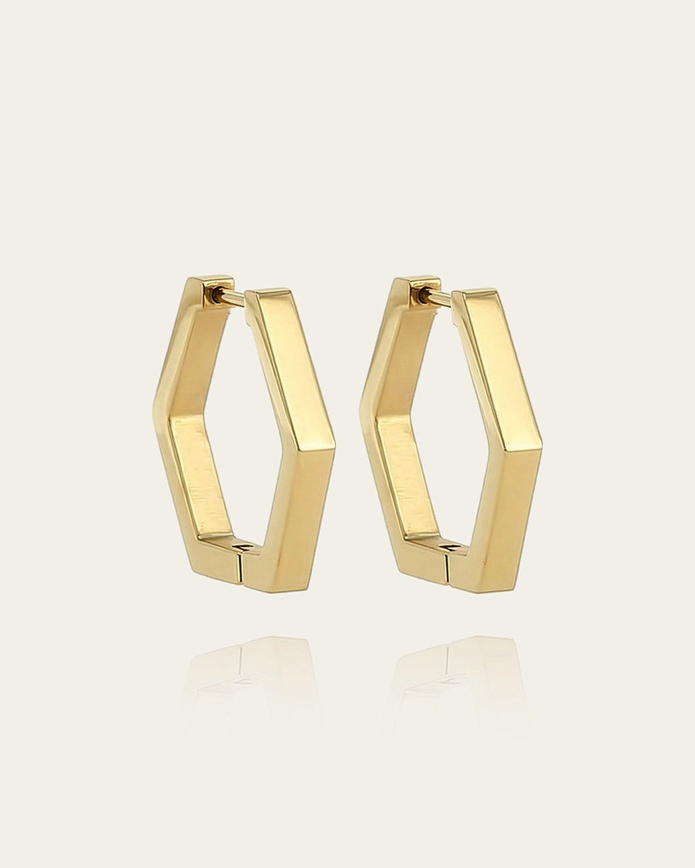 Octa Earrings (Gold-plated steel)