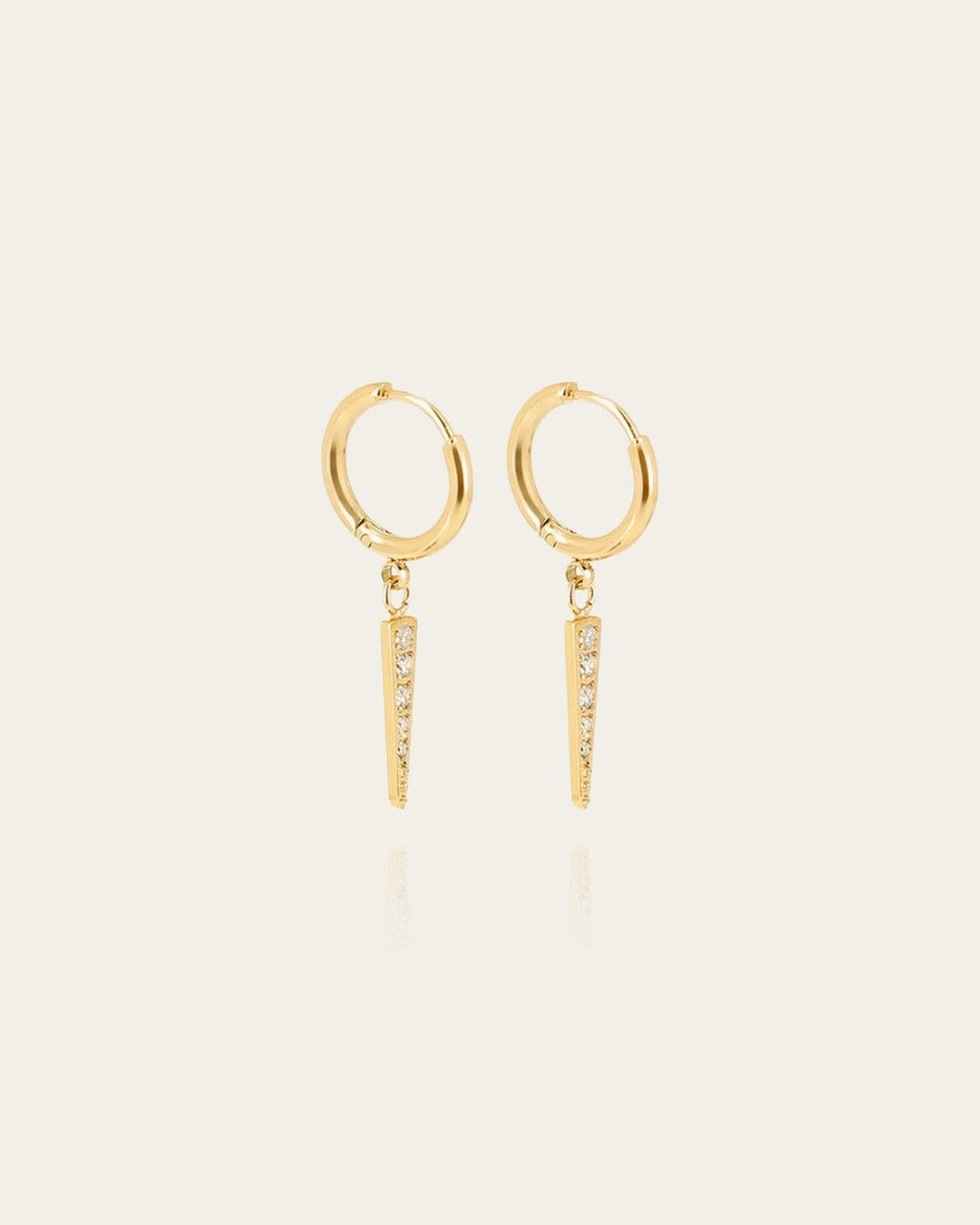 Spike earrings (Gold-plated steel)
