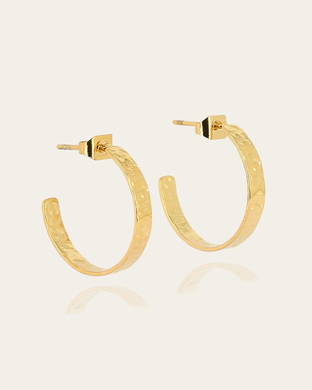 Boucles d'oreilles Léonie (Acier doré)