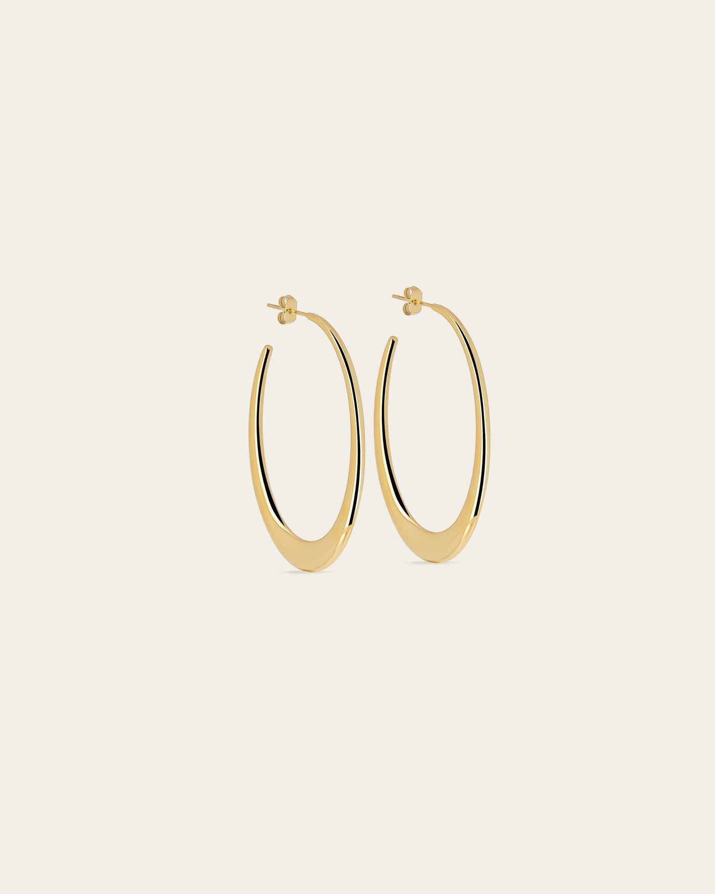 Boucles d'oreilles Séverine (Acier doré)