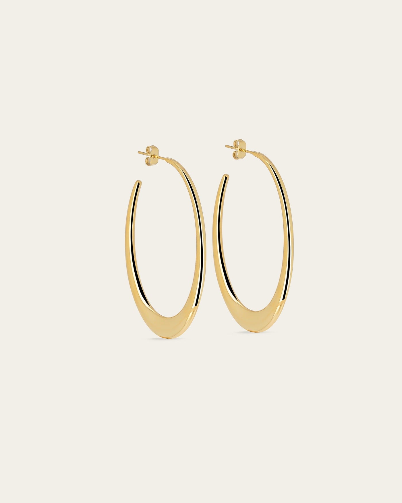 Boucles d'oreilles Séverine (Acier doré)