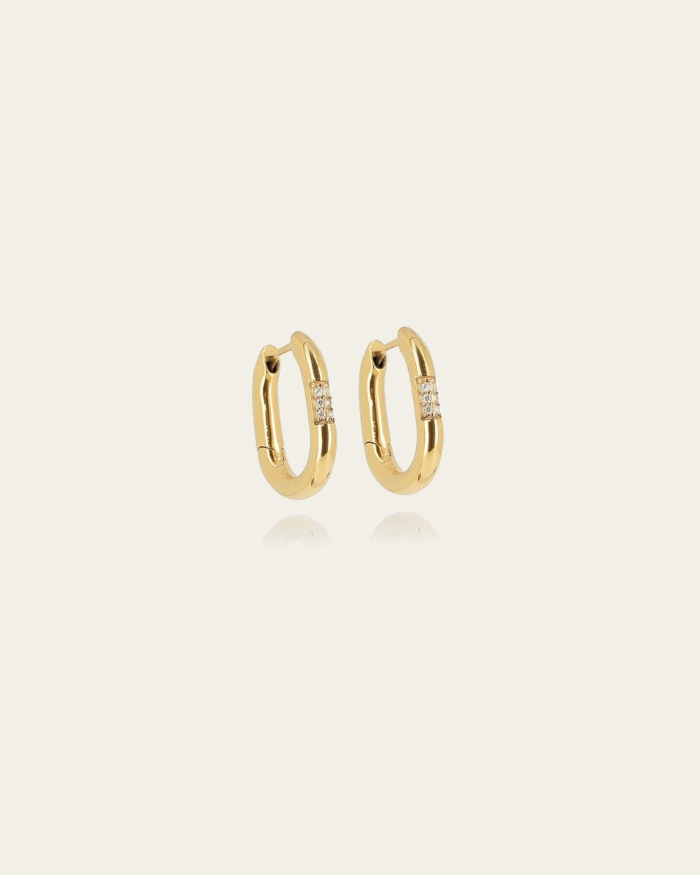 Boucles d'oreilles Johanna (Acier doré)