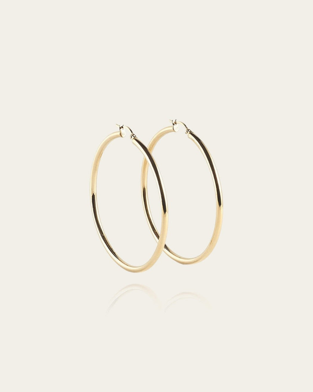 Boucles d'oreilles Jacky (Acier doré)