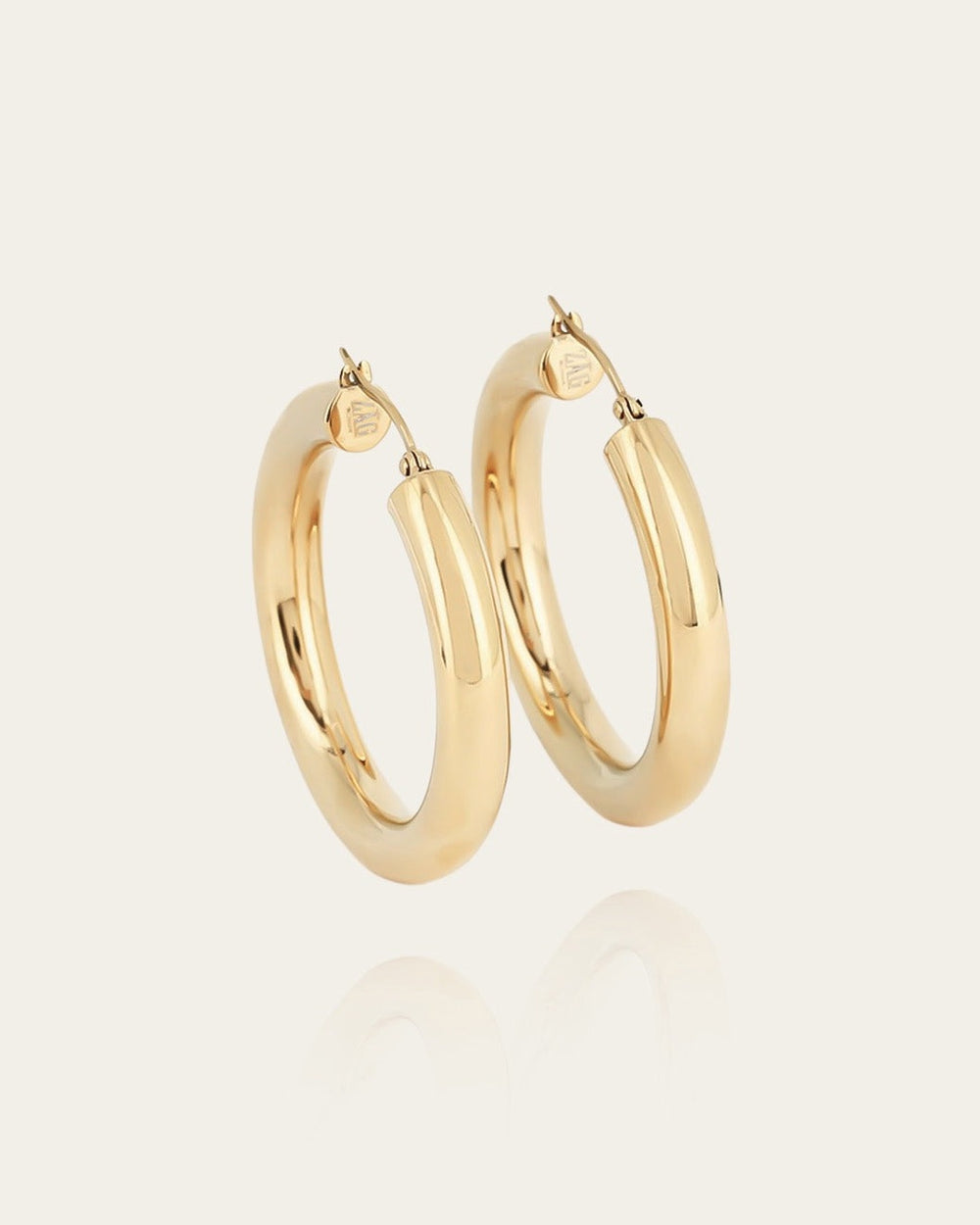 Boucles d'oreilles Manon (Acier doré)