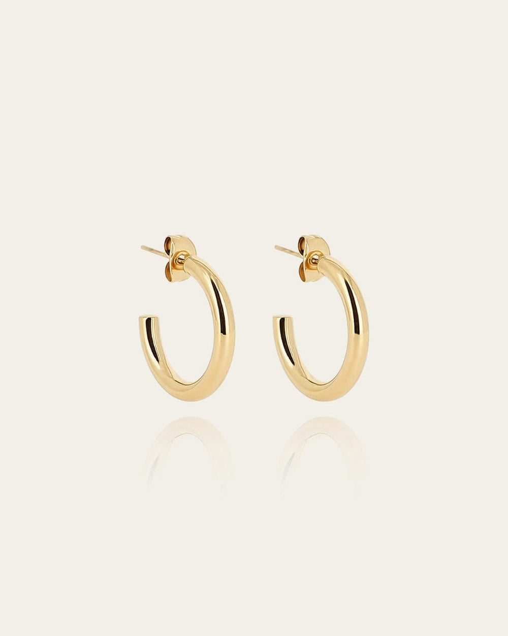 Boucles d'oreilles Sabrina (Acier doré)