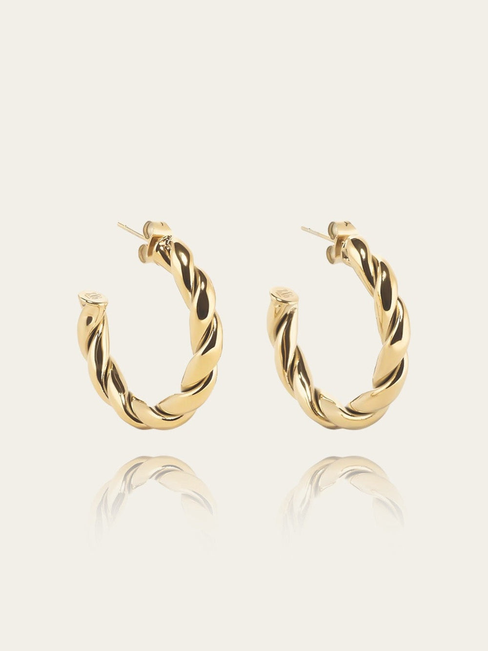 Boucles d'oreilles Torsade