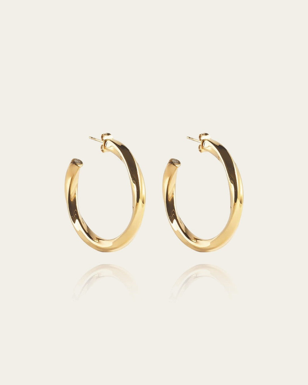 Boucles d'oreilles Totie (Acier doré)