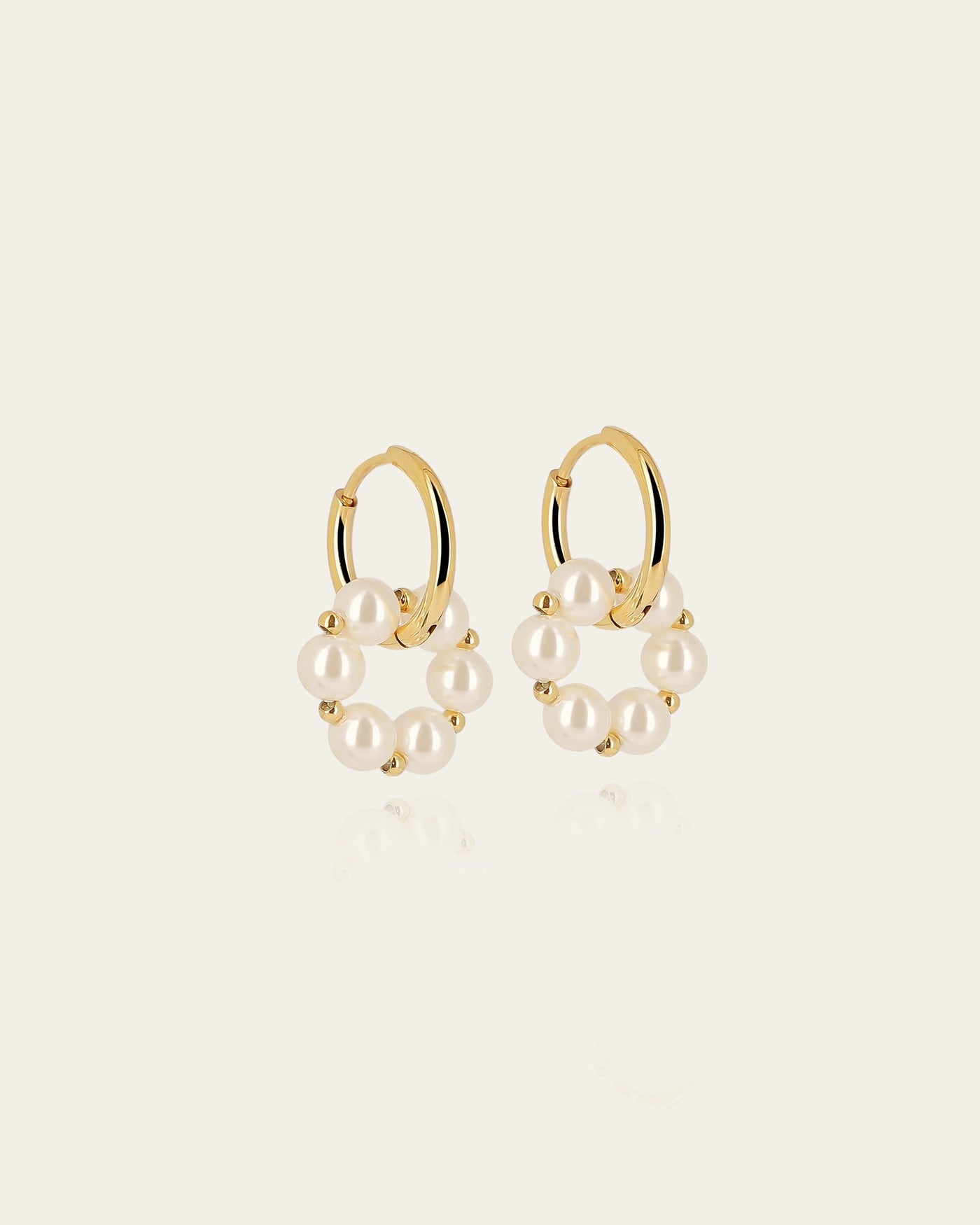 Boucles d'oreilles Jade (Acier doré)