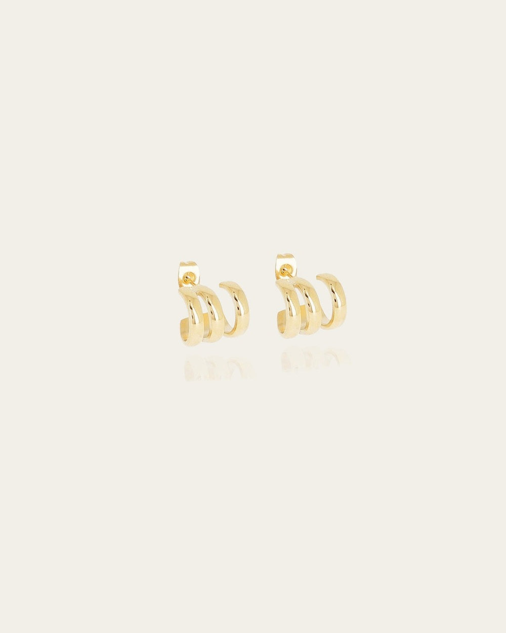 Boucles d'oreilles Trinidad (Acier doré)