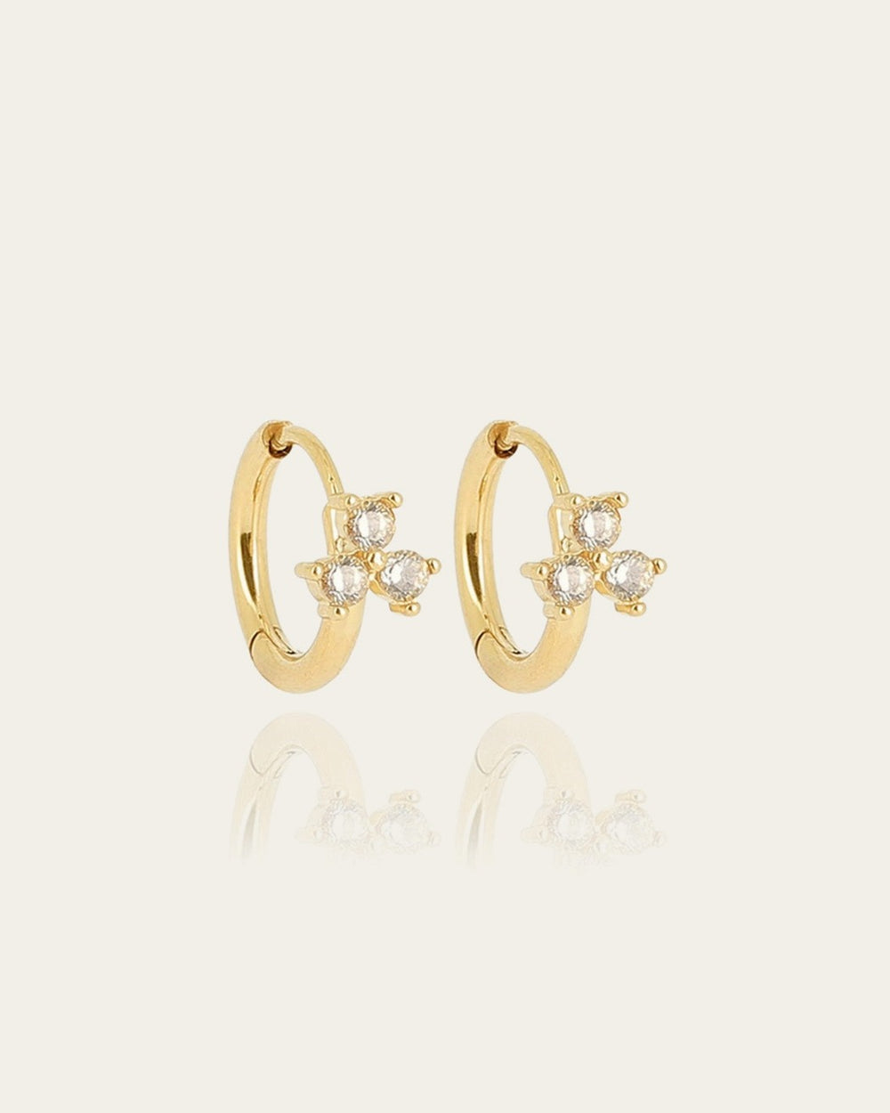 Boucles d'oreilles Nyx (Acier doré)