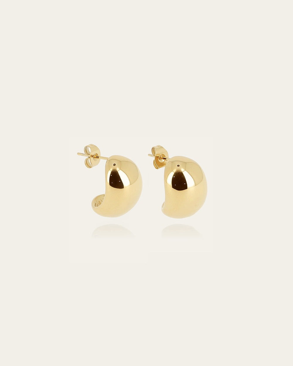 Boucles d'oreilles Rachel (Acier doré)