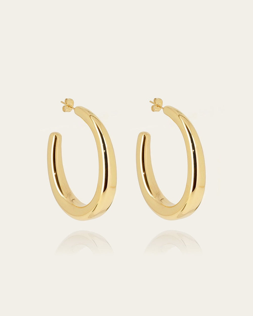 Boucles d'oreilles Andromede (Acier doré)
