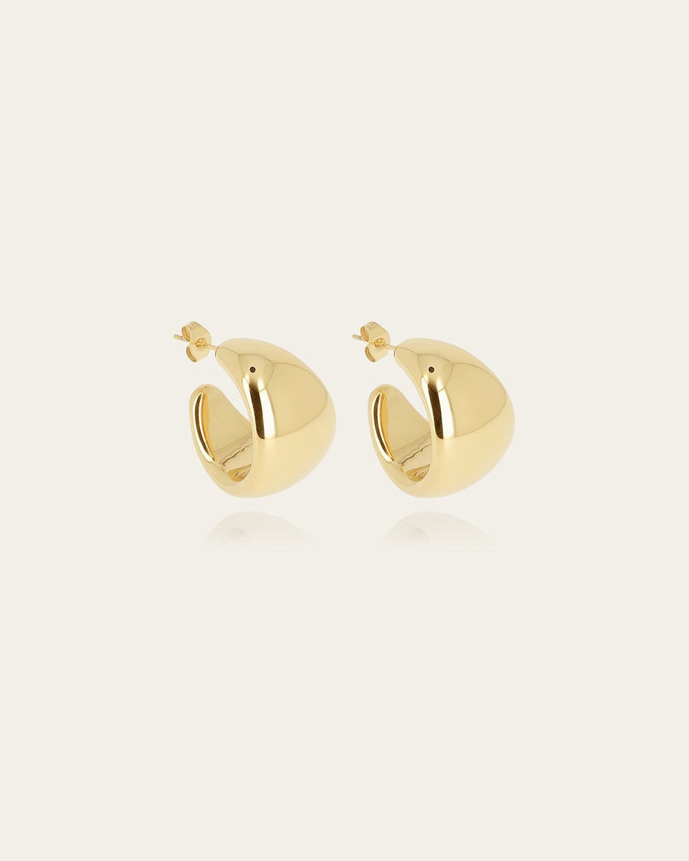 Boucles d'oreilles Elicia (Acier doré)