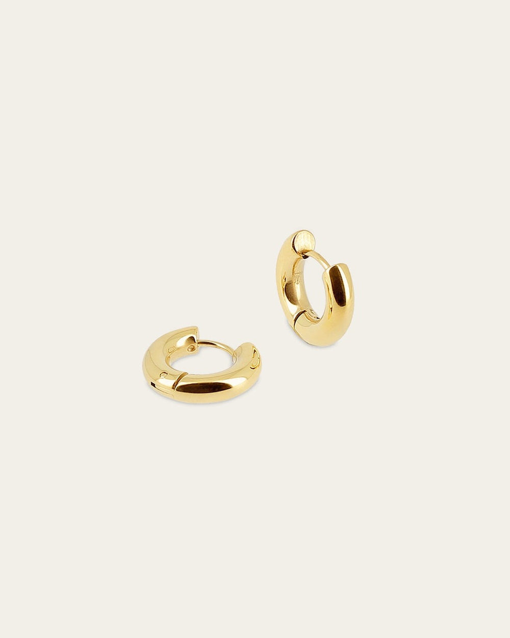 Boucles d'oreilles Round (Acier doré)