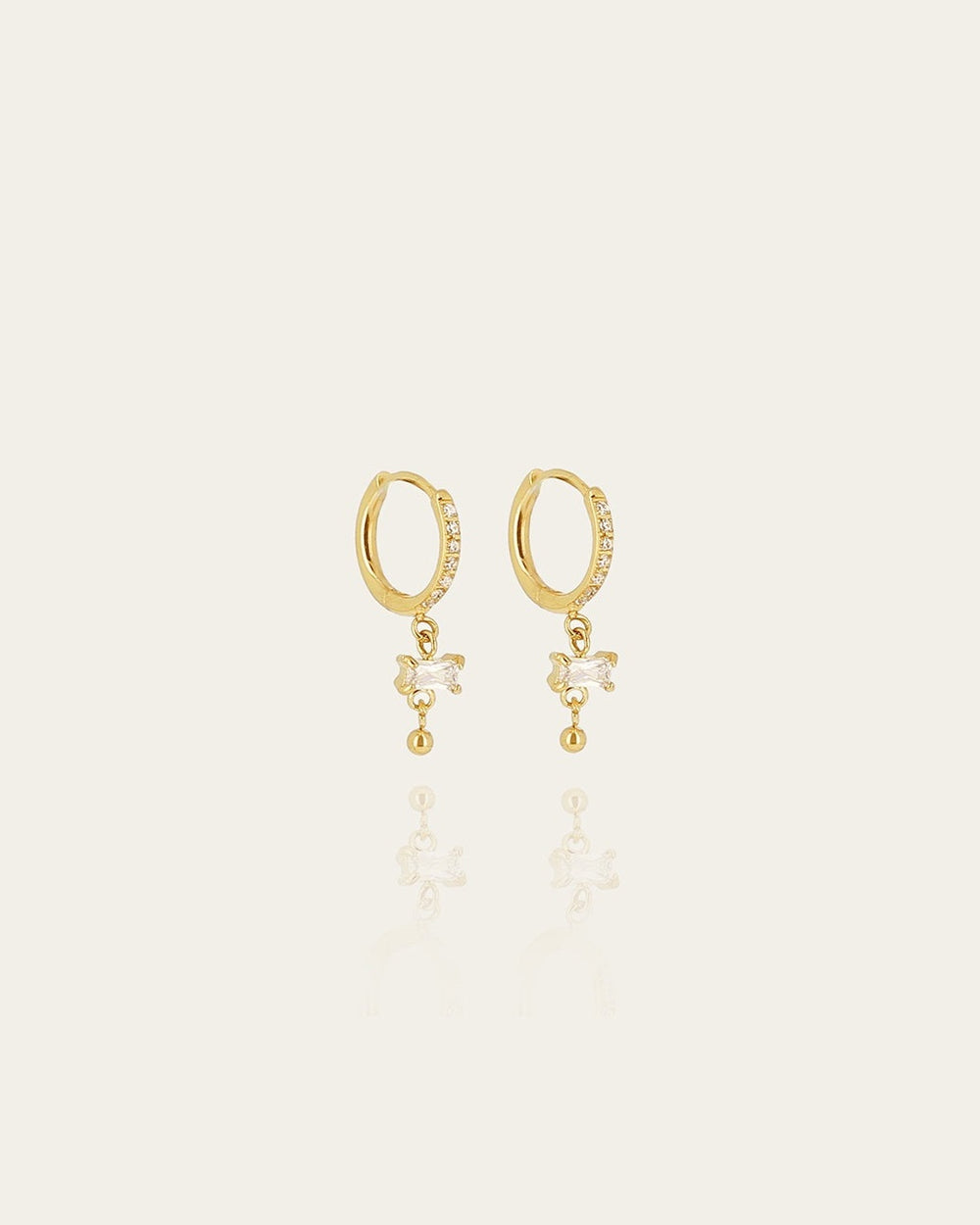 Boucles d'oreilles Liora (Acier doré)