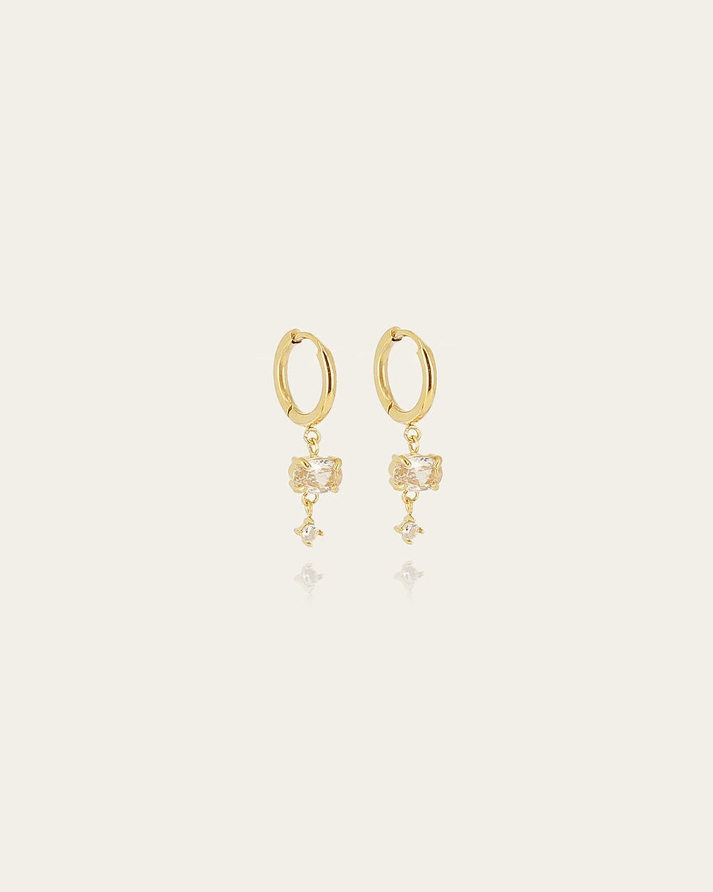 Boucles d'oreilles Kirane (Acier doré)