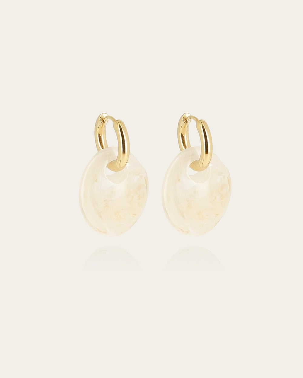 Boucles d'oreilles Prisme (Acier doré)