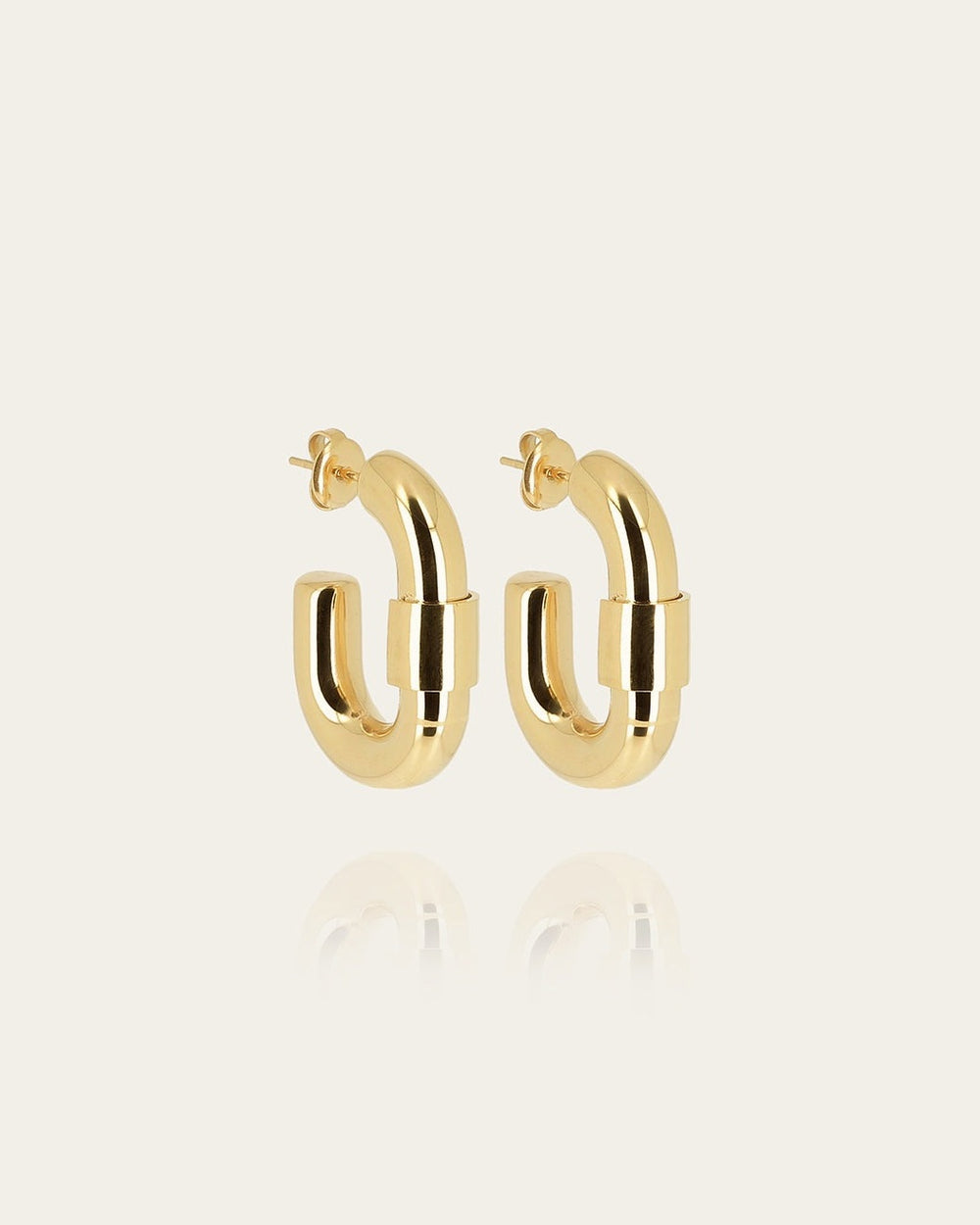 Boucles d'oreilles Lacia (Acier doré)