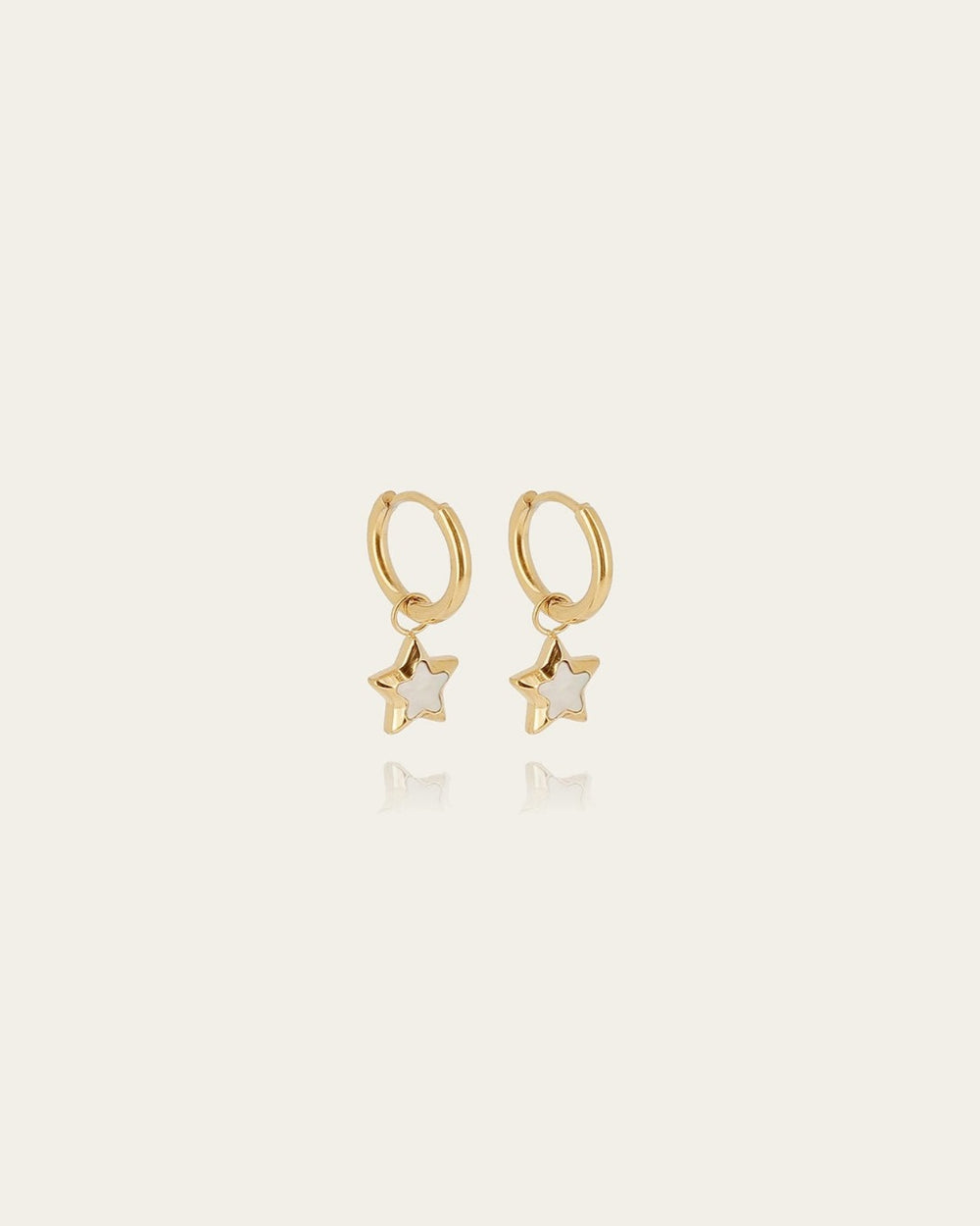 Boucles d'oreilles Polaris (Acier doré)
