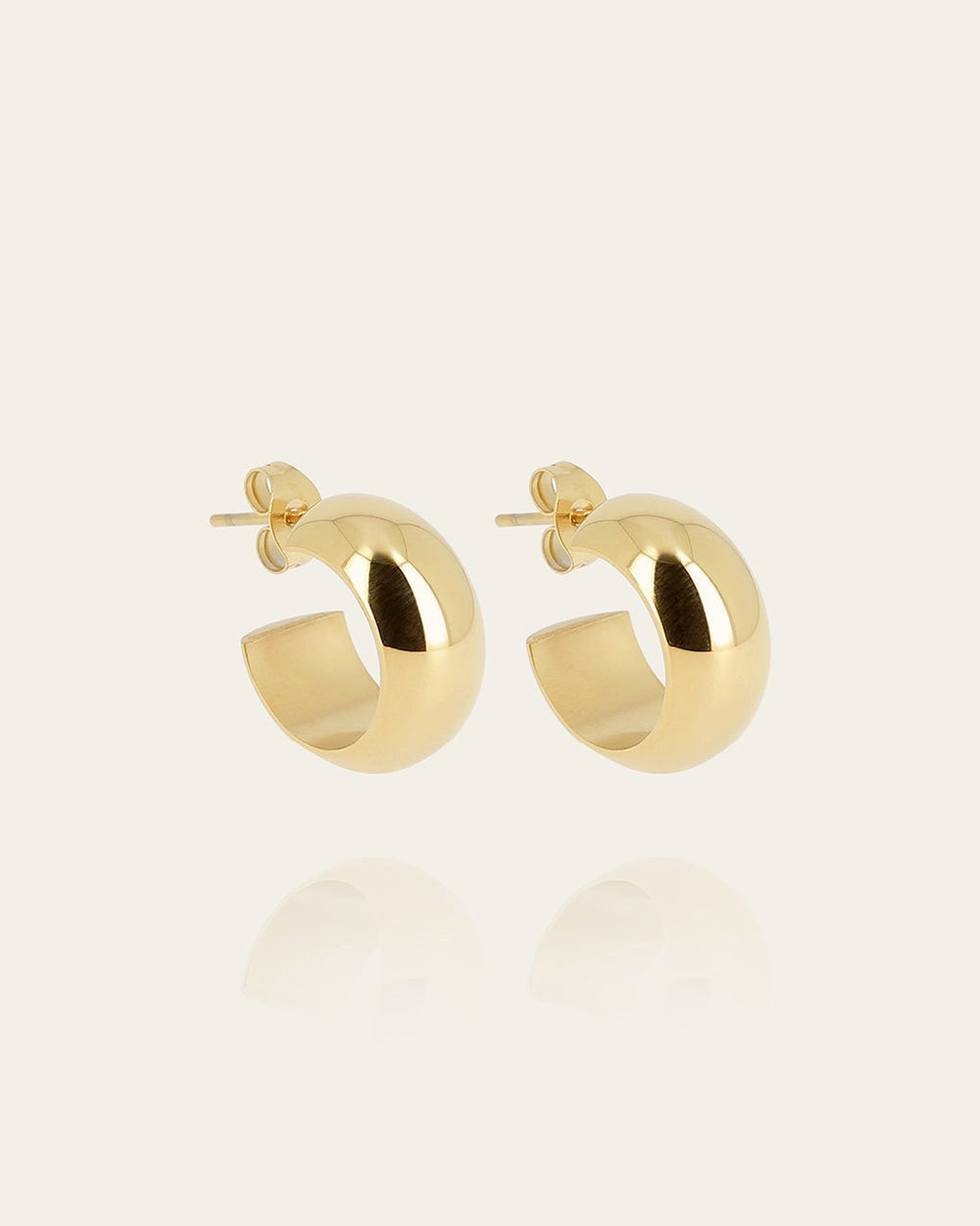 Boucles d'oreilles Velorum (Acier doré)