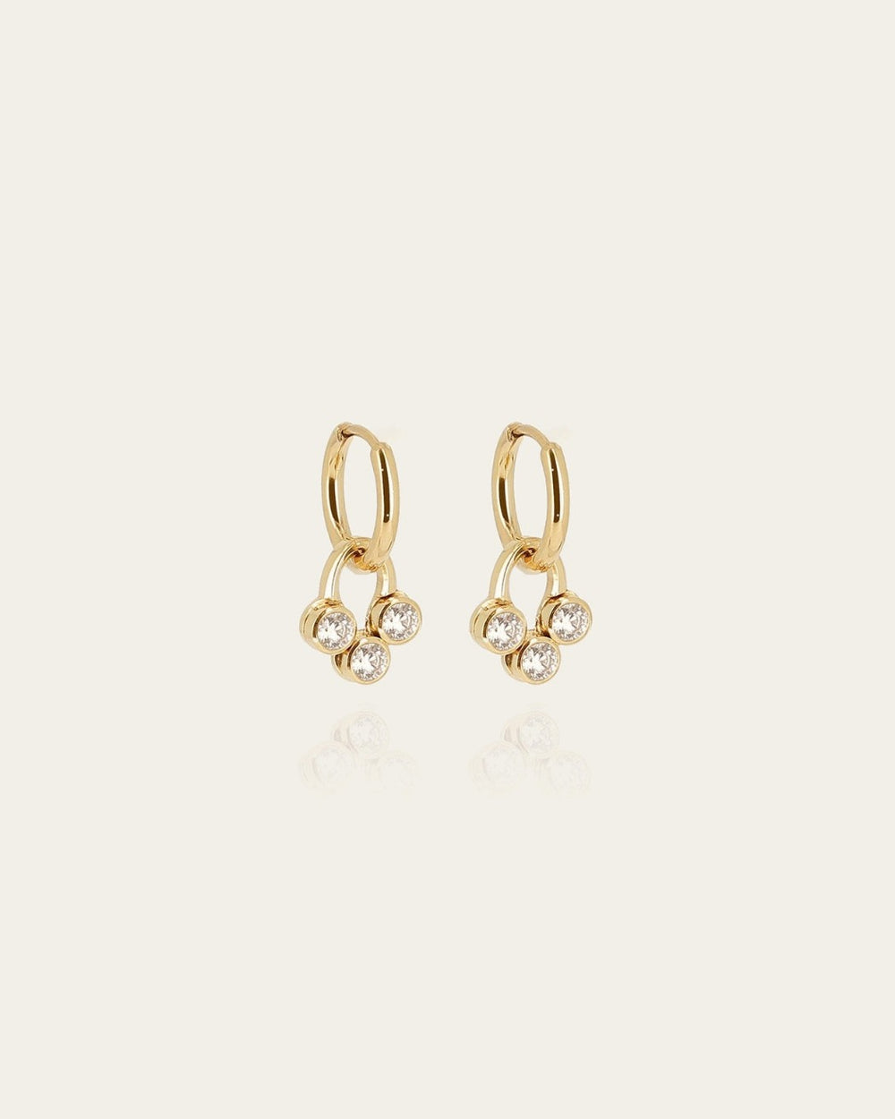 Boucles d'oreilles Rossi (Acier doré)