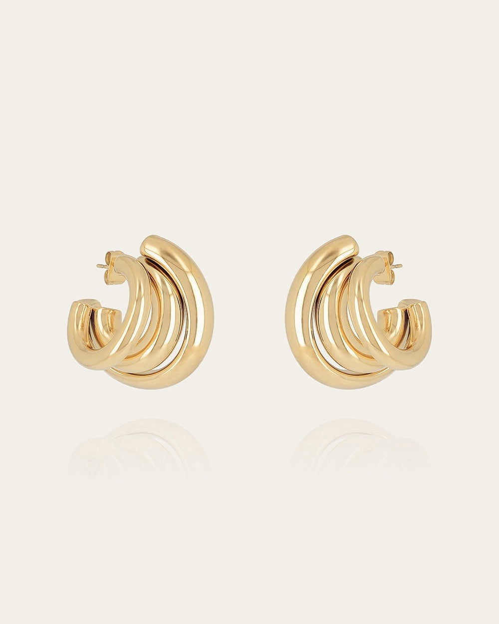 Boucles d'oreilles Amaya (Acier doré)