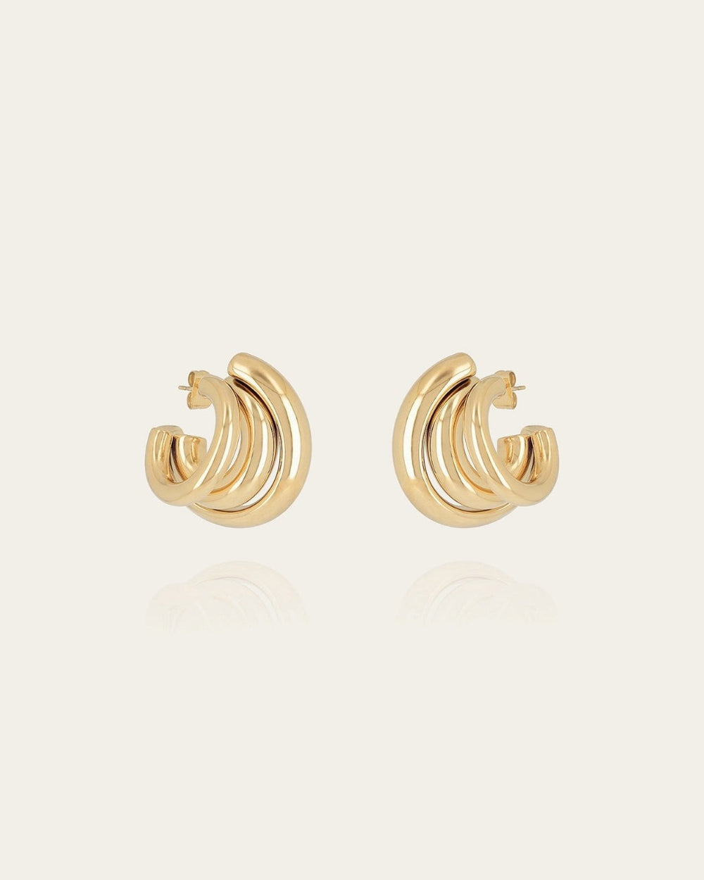 Boucles d'oreilles Amaya (Acier doré)