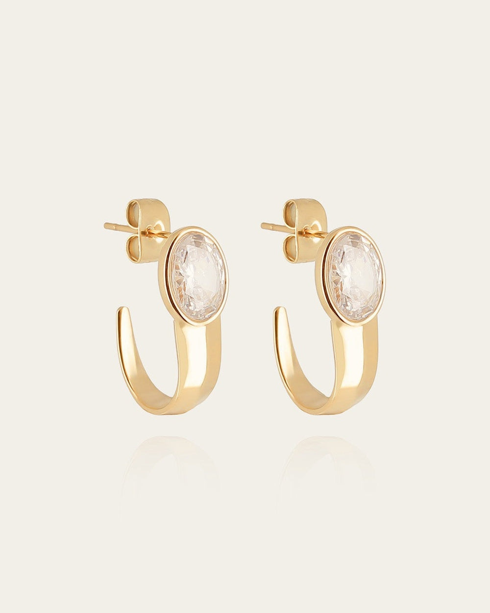 Boucles d'oreilles Ornella (Acier doré)