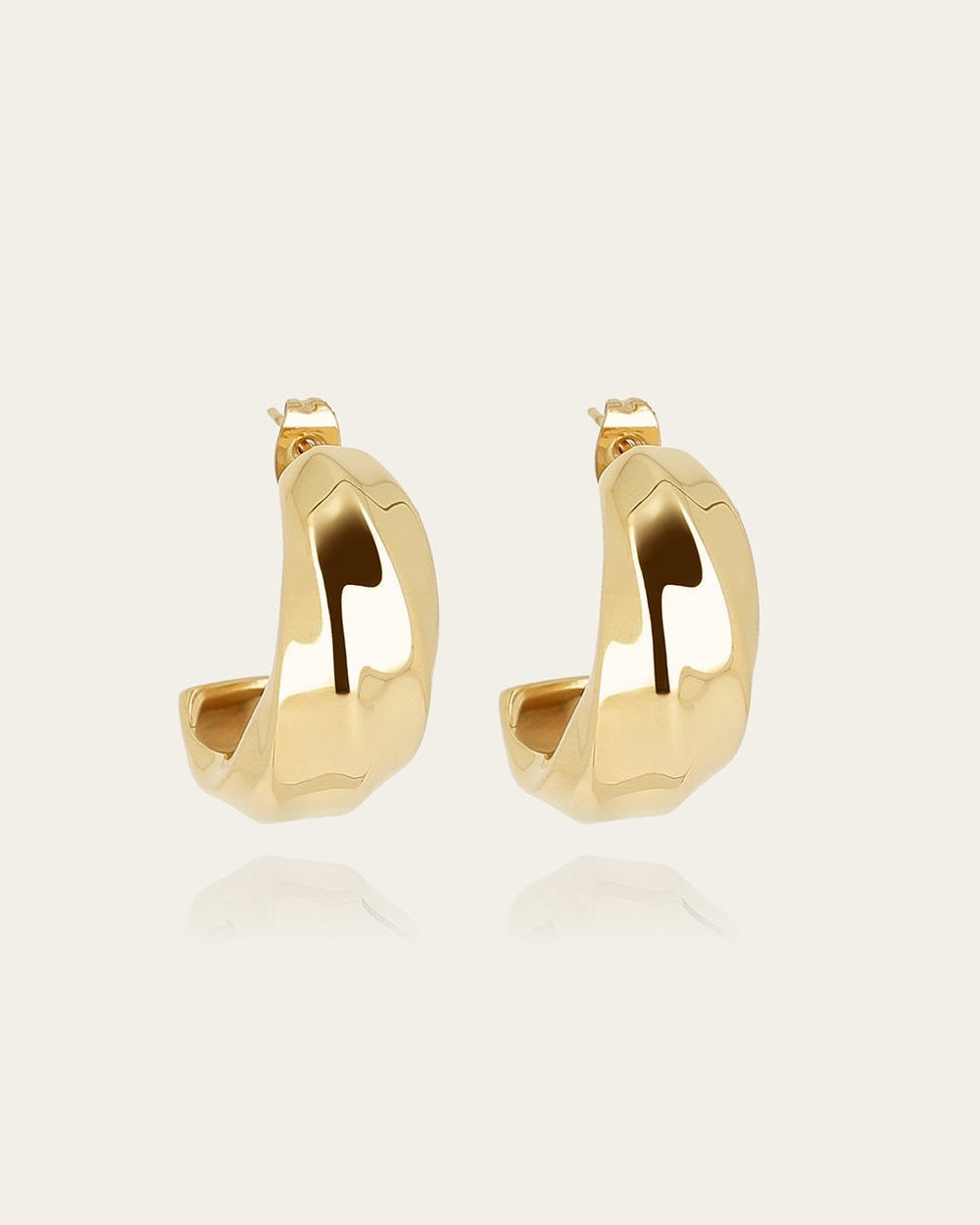 Boucles d'oreilles Enora (Acier doré)