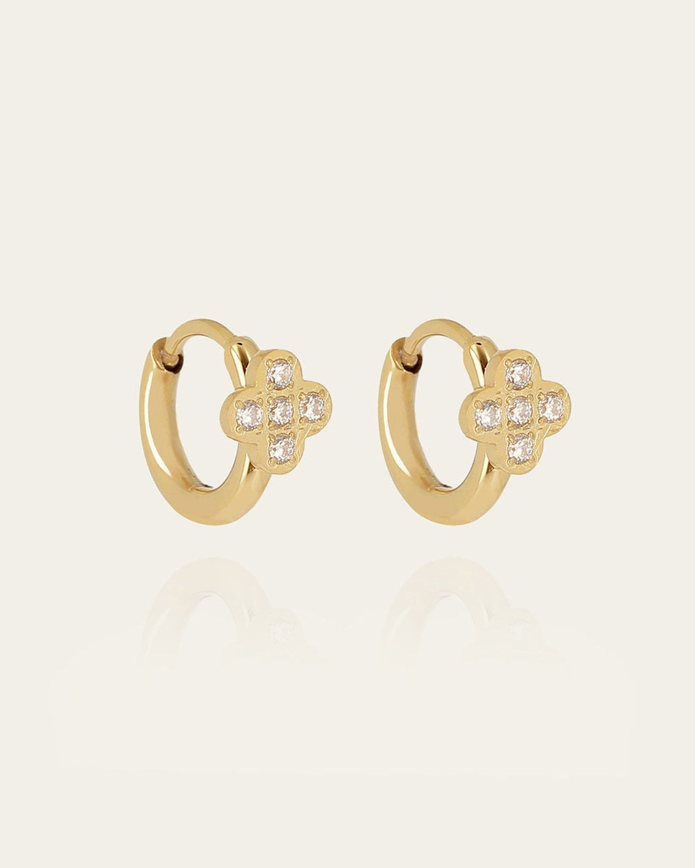 Boucles d'oreilles Liva (Acier doré)