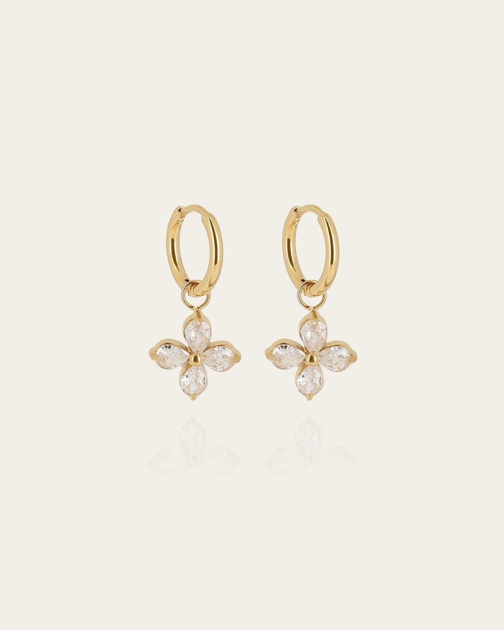 Boucles d'oreilles Saga (Acier doré)