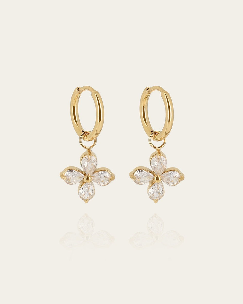 Boucles d'oreilles Saga (Acier doré)